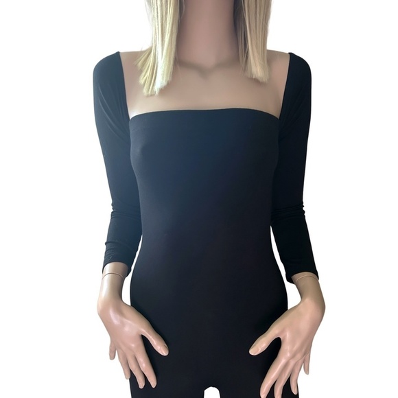 Fashion Nova Rayon Onesie Soothe Off On Shoulder Jumpsuit Leggings Sexy Bodycon - Picture 4 of 12